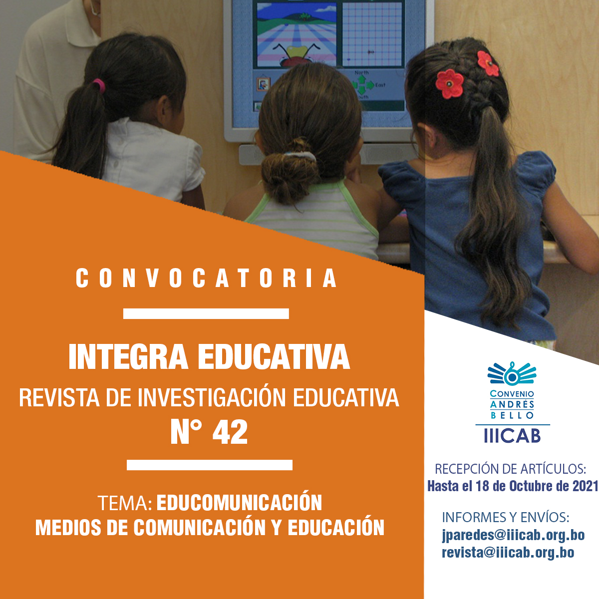 Convocatoria  Revista Integra Educativa N° 42 Tema: Educomunicación / Medios de comunicación y educación