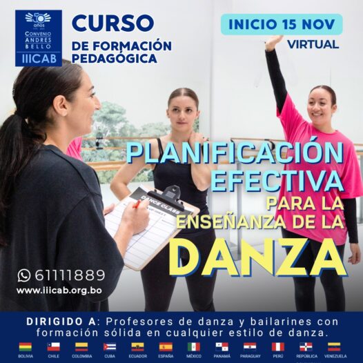 Curso virtual: Planificación efectiva para la enseñanza de la danza